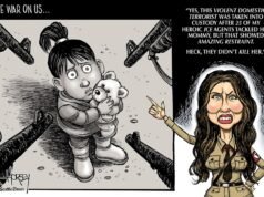 Desenho animado: Terrorista local