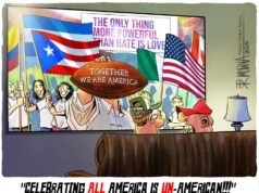 Cartoon: O argumento antiamericano