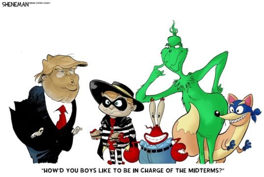 Desenho animado: Os Vingadores de Trump se reúnem