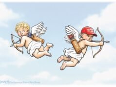 Desenho animado: Arrependimento do Cupido