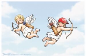 Desenho animado: Arrependimento do Cupido