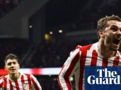 O Atlético de Madrid está um passo mais perto da final da Copa del Rey depois de vencer o Barcelona no primeiro tempo. Copa do Rei