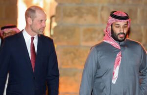 Os futuros monarcas se reuniram na Arábia Saudita, mas a revelação de Andrew-Epstein trouxe o Príncipe William