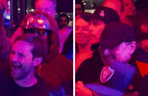 Leonardo DiCaprio e Tobey Maguire dançaram Ice Cube na festa do Super Bowl