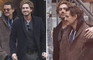 Pedro Pascal e Rafael Olara vistos de braços dados em Nova York