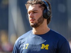 Marlin Klein, de Michigan, correu 40 corridas mais rápido que Colston Loveland