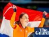 Femke Kok acabou com as esperanças de Jackson de manter seu título olímpico ao dominar a patinação de velocidade dos 500m. Olimpíadas de Inverno de 2026