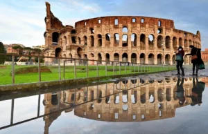 Chuvas recordes em Roma e clima anormal na Itália
