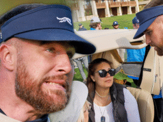 Travis Kelce é examinado após bater em mulher com bola de golfe