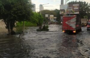 As inundações diminuíram em Jacarta