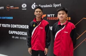Dois jovens atletas indonésios brilham no WTT Youth Contenders Cappadocia 2026