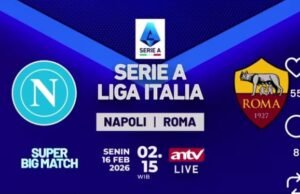 Em andamento! Duelo principal da Série A Nápoles x AS Roma ao vivo na ANTV