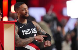 Damian Lillard, ainda se recuperando de uma ruptura no tendão de Aquiles, se junta a Larry Bird e Craig Hodges como os únicos três vezes campeões da competição de 3 pontos