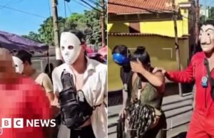 Policiais fantasiados fazem roubo de telefone no Carnaval do Rio