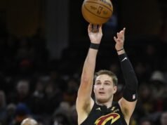 O arremesso de 3 pontos de Sam Merrill proporciona a ele uma noite como nunca antes na história do Cleveland Cavaliers