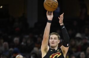 O arremesso de 3 pontos de Sam Merrill proporciona a ele uma noite como nunca antes na história do Cleveland Cavaliers