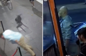 A polícia está procurando por Tony Rogers, o homem que atirou uma cadeira e acidentalmente bateu em seu amigo do lado de fora de um clube de strip em Melbourne.