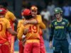 O Zimbábue chocou a Austrália com uma grande reviravolta na Copa do Mundo T20.