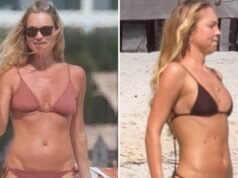 Kate Moss vai à praia no México com a filha Lila de biquíni minúsculo