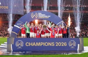 Arsenal venceu o Corinthians e conquistou a primeira Copa dos Campeões Feminina na prorrogação