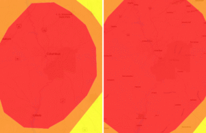 Milhares de pessoas foram aconselhadas a ficar em casa na Geórgia, Alabama