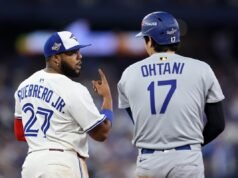 Vladimir Guerrero Jr., dos Blue Jays, jogou sombra em Shohei Ohtani, dos Dodgers