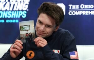 O patinador artístico americano Maxim Naumov vai às Olimpíadas para homenagear seus pais