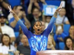 Jordan Chiles está um passo mais perto de ganhar a medalha de bronze olímpica