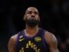 Jogador do Lakers visivelmente chateado com a derrota do Knicks contra a defesa de LeBron James