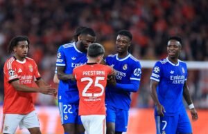 FIFA pode introduzir ‘Lei Vinicius’ para punir jogadores que cobrem o rosto