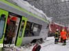 Cinco feridos em descarrilamento de trem suíço sob forte neve