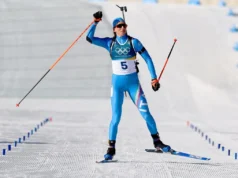 Biatlo Vitozzi ganha medalha de ouro para a Itália na perseguição feminina de 10 km