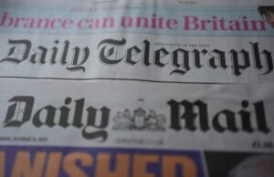 O governo interveio na aquisição do Telegraph por £ 500 milhões do Daily Mail