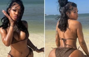 Summer Walker – Diversão em fotos de gatas de praia de biquíni da Fendi!