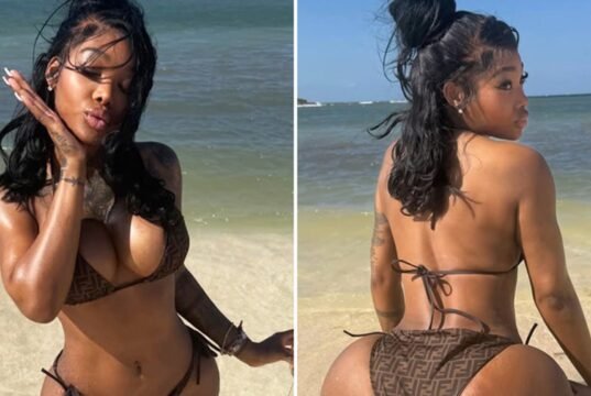 Summer Walker – Diversão em fotos de gatas de praia de biquíni da Fendi!