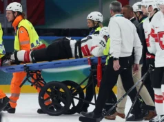 Hóquei no gelo: Fiala da Suíça ausente do torneio, anunciou a federação