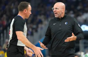 A NBA multou o Mavericks HC Jason Kidd em US$ 35 mil por criticar publicamente a arbitragem após a derrota de sábado para o Rockets.