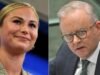 Grace Tame reage a Anthony Albanese chamando-a de ‘difícil’