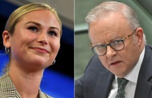Grace Tame reage a Anthony Albanese chamando-a de ‘difícil’