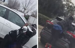 Em vídeo, homem desafia a morte pendurando-se em carros no trânsito e passeios