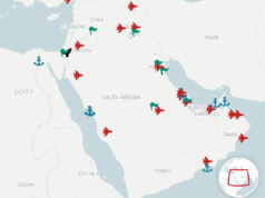 Bases militares dos EUA no Oriente Médio mapeadas durante o ataque ao Irã