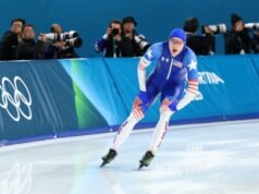 Stolz nega De Boo novamente ao selar o recorde olímpico da medalha de ouro nos 500m