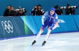 Stolz nega De Boo novamente ao selar o recorde olímpico da medalha de ouro nos 500m