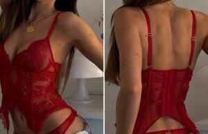 Ressaca dos Namorados – Adivinhe a estrela sexy em lingerie rendada