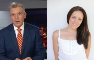 Os habitantes de Queensland se reúnem em torno de Rob Brough, do Channel 7, após a morte da filha Jess Wilmot