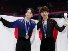 Patinação artística no Japão ganha medalhas de prata e bronze em noite agridoce para Kagiyama