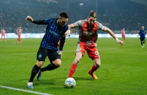 Inter de Milão amplia liderança na Série A com vitória por 2 a 0 sobre o Cremonese