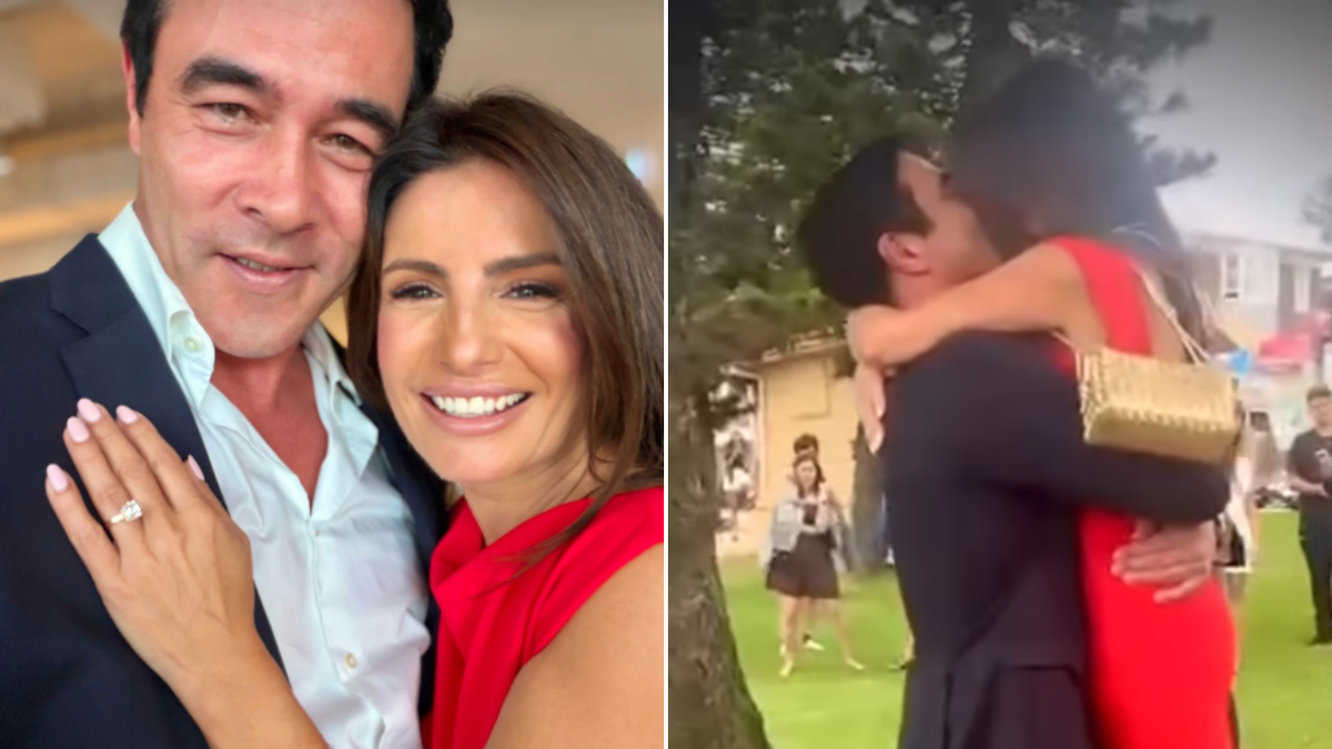 As estrelas de Home and Away, Ada Nicodemou e James Stewart, ficam noivas após proposta de casamento na praia de Coogee