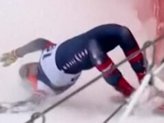 Breezy Johnson foi eliminado da final do Super-G