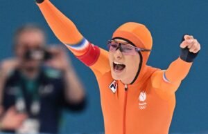 Patinadora de velocidade holandesa Femke Kok bate novo recorde olímpico